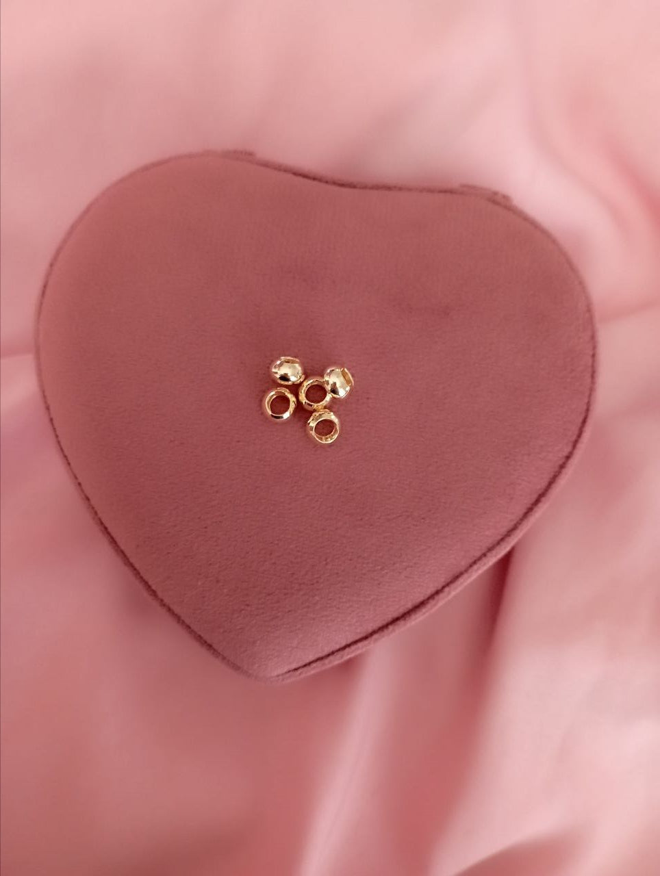 Distanziatore ciambellina - argento 925 gold