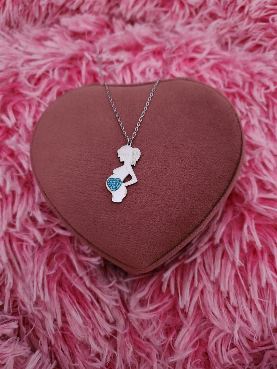 Collana dolce attesa di un maschietto gold