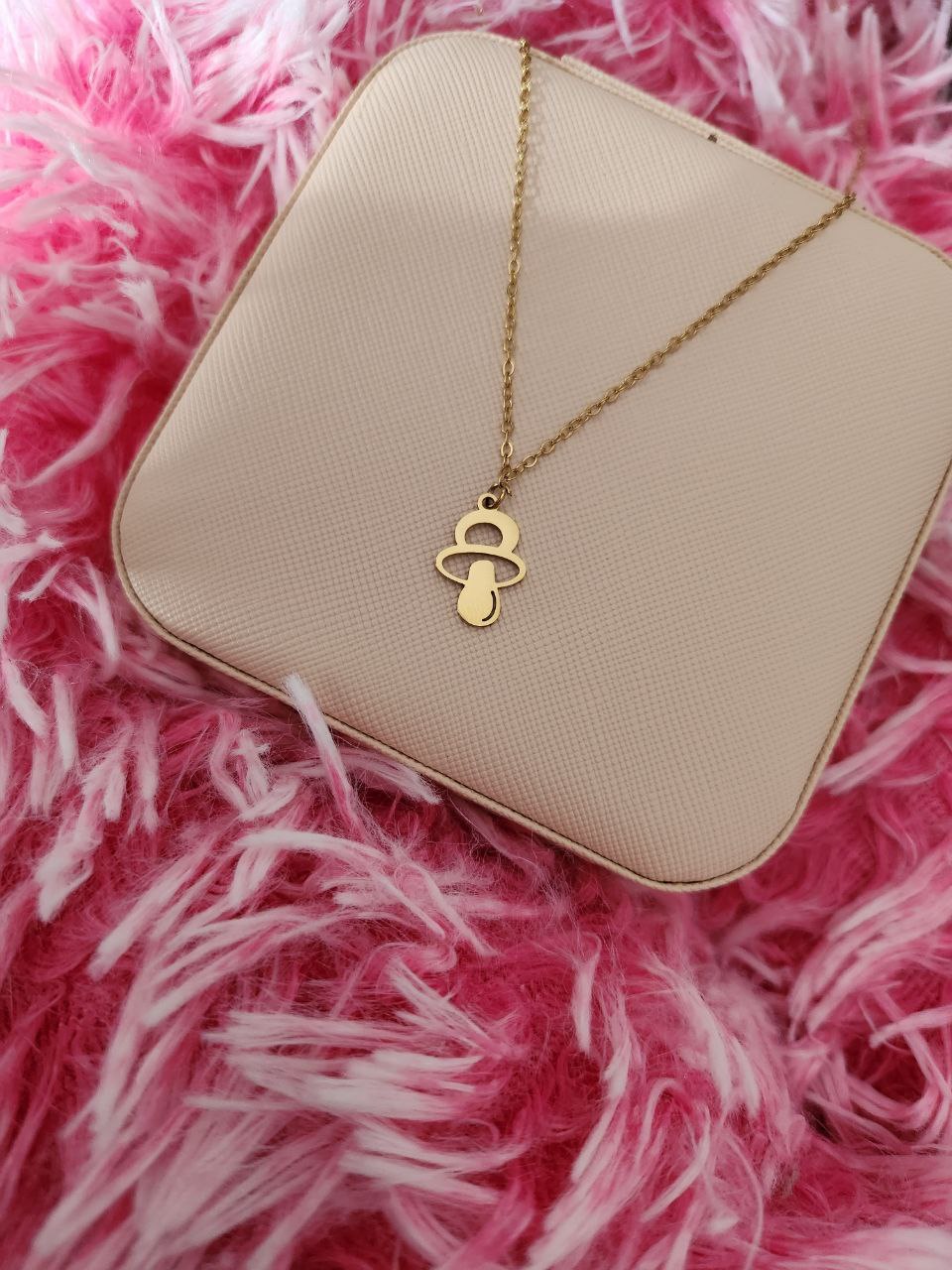 Collana con ciuccio gold