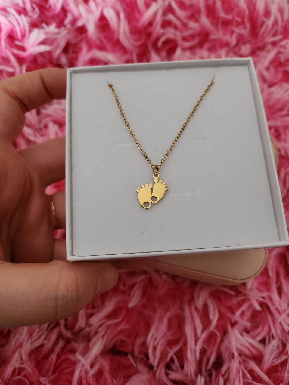 Collana con piedini gold