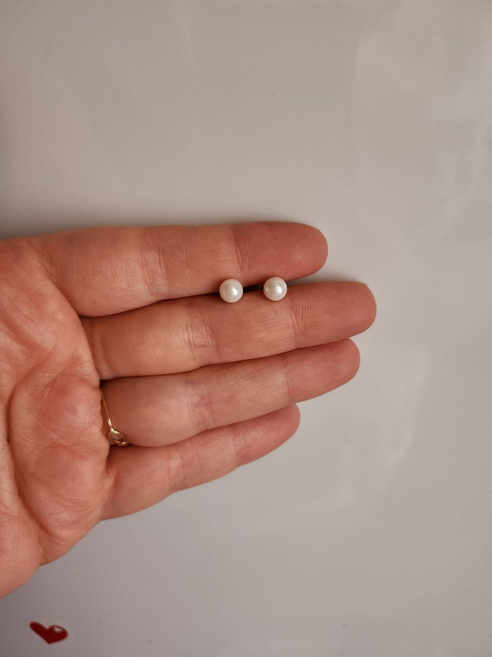 Orecchini di perle misura media - argento 925