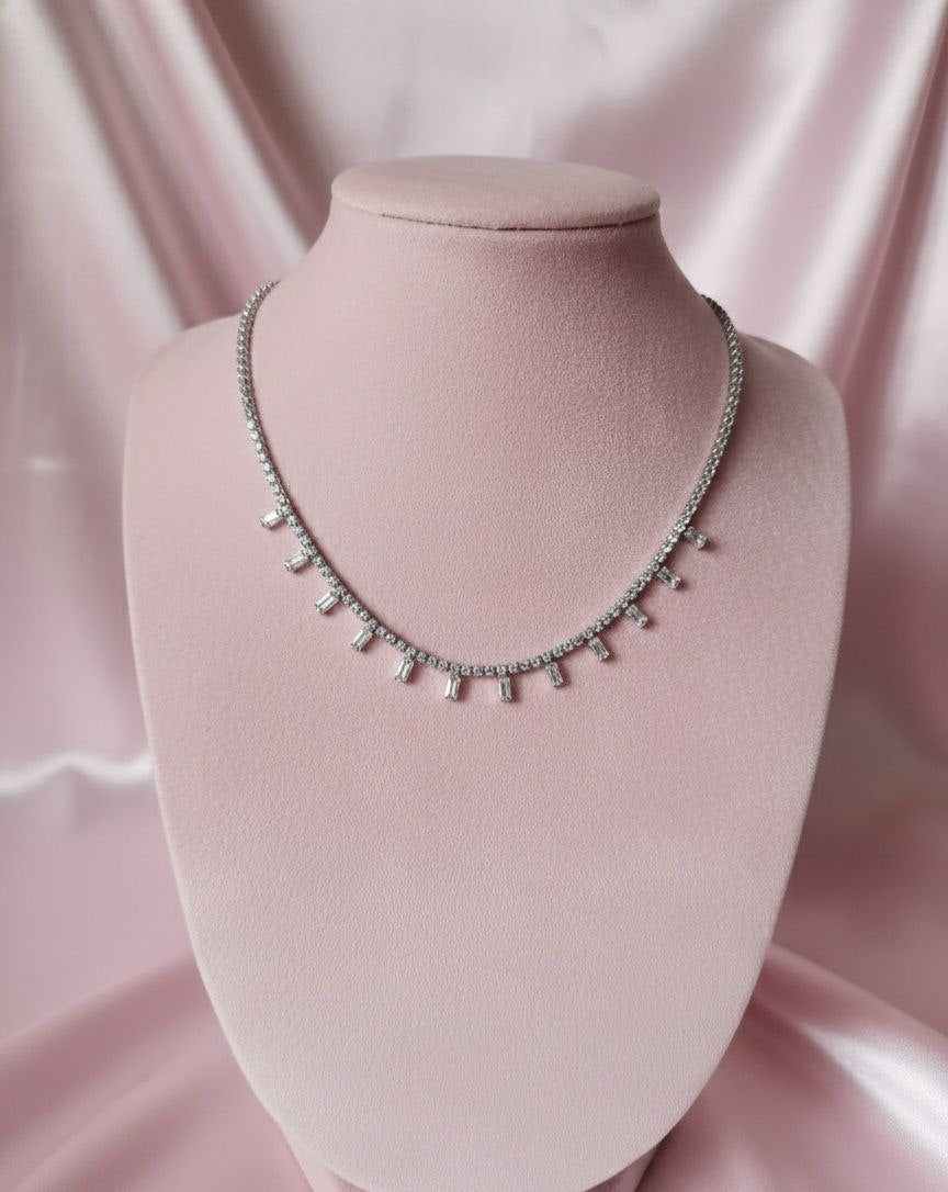 Tennis con punti luce silver