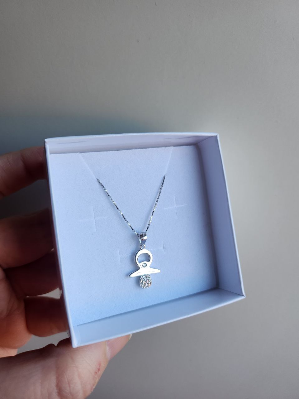 Collana con ciuccio - argento 925