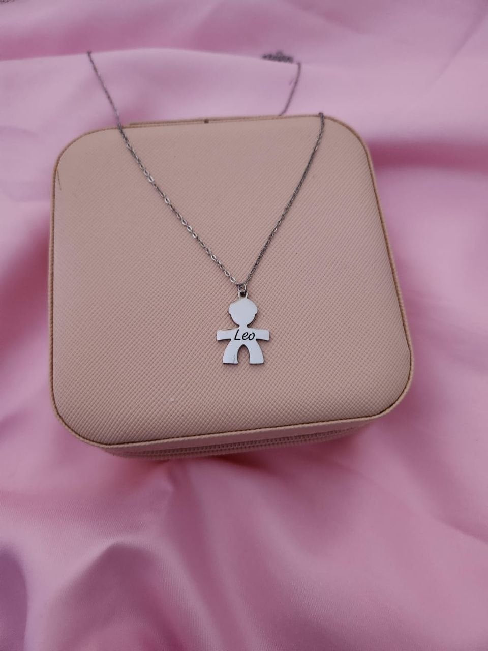 Collana bimbo con nome silver
