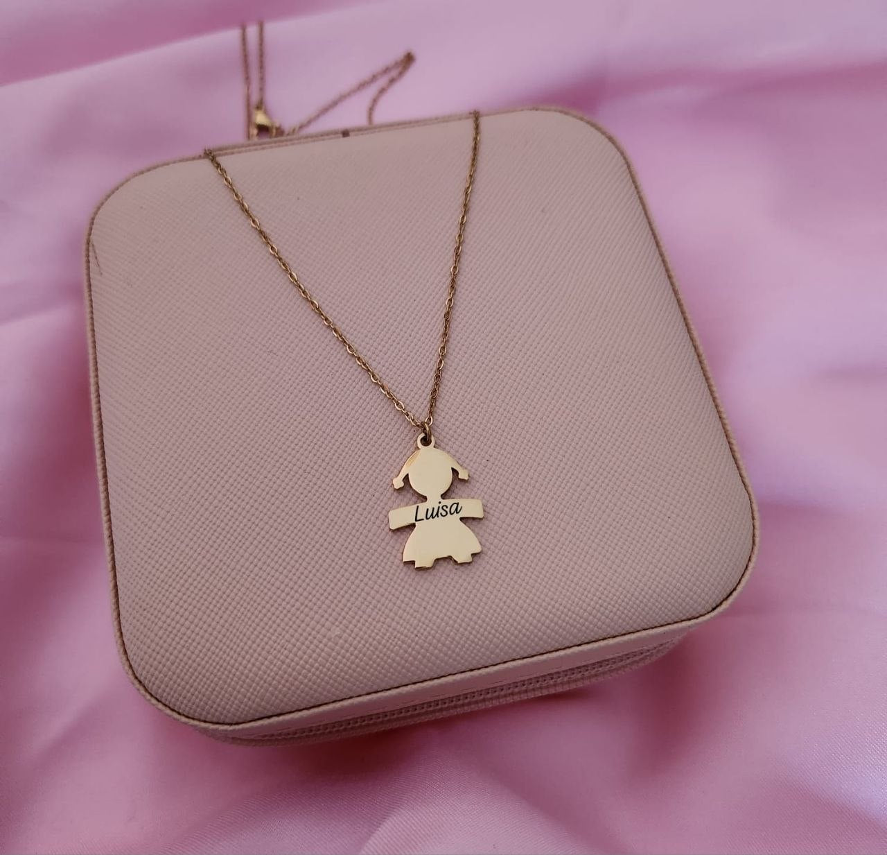 Collana bimbo/a da personalizzare con nome gold