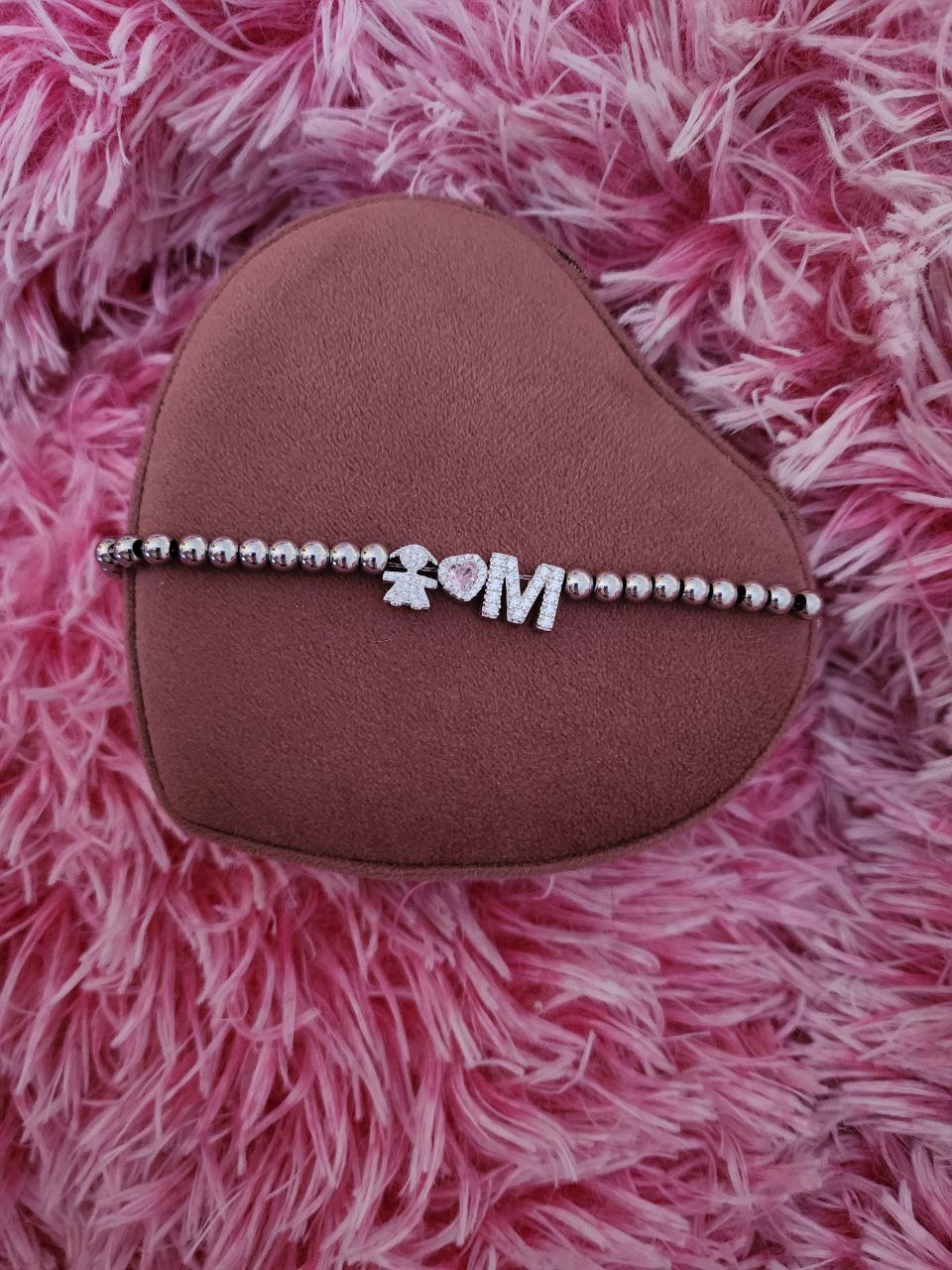 Bracciale perline - argento 925