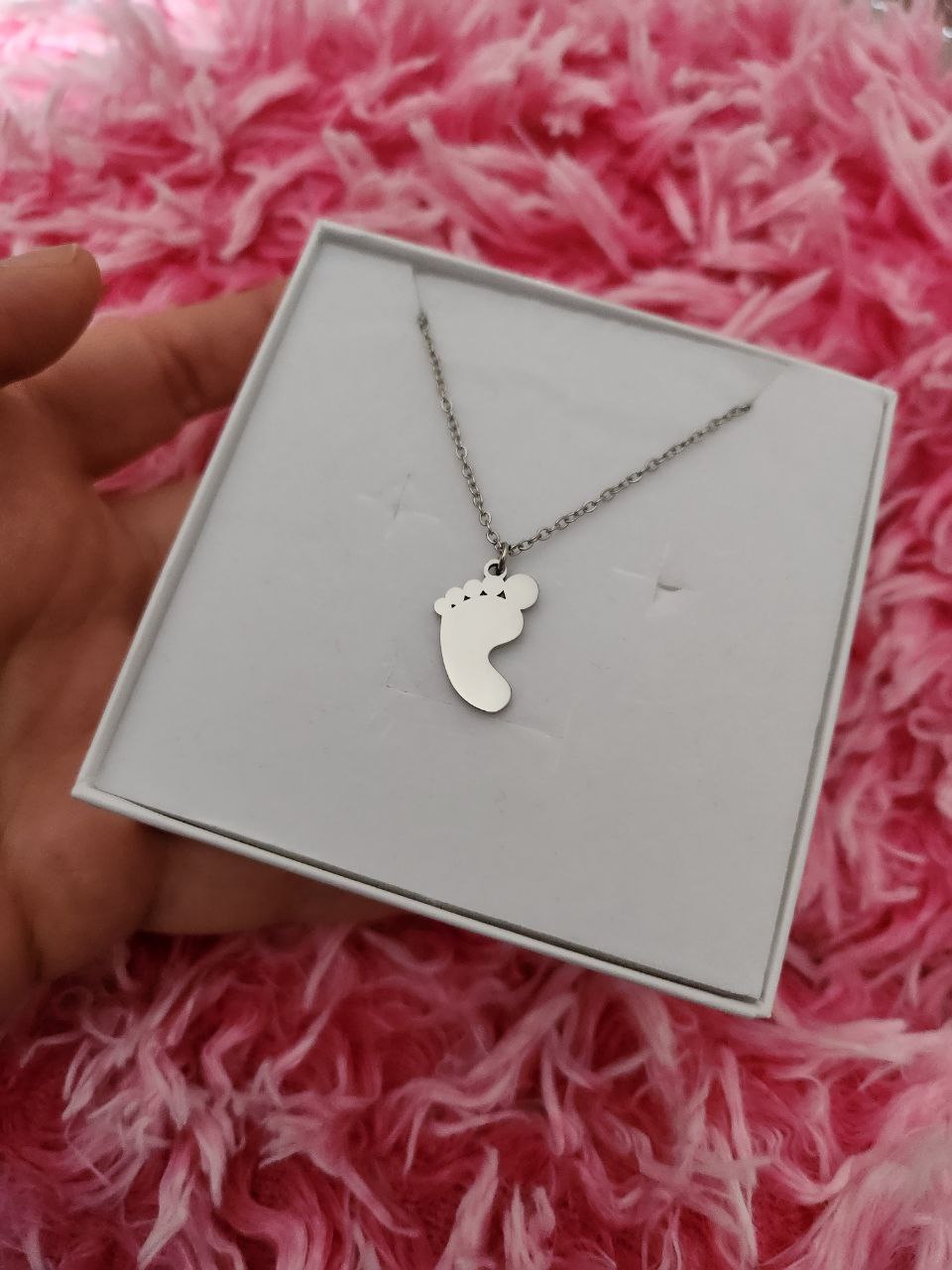 Collana piedino silver