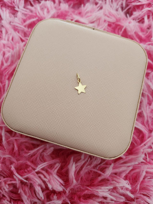Ciondolo stellina liscia gold - argento 925