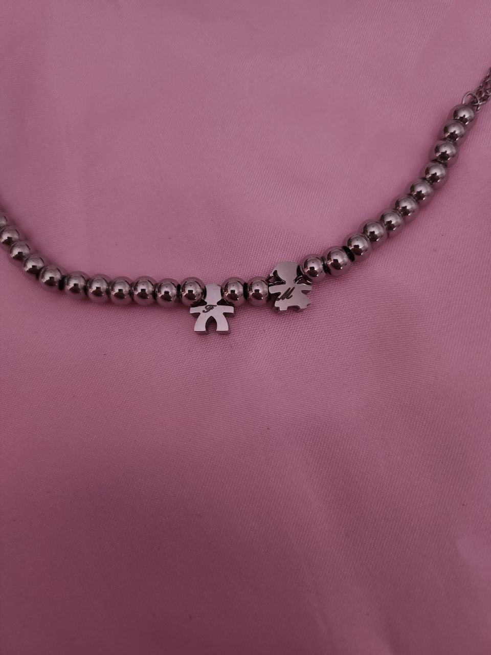 Bracciale con due bimbi personalizzati