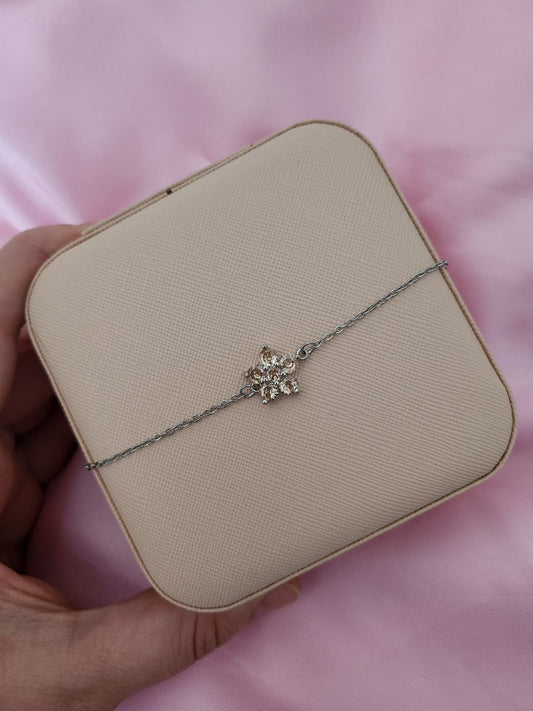 Bracciale sakura  champagne  silver