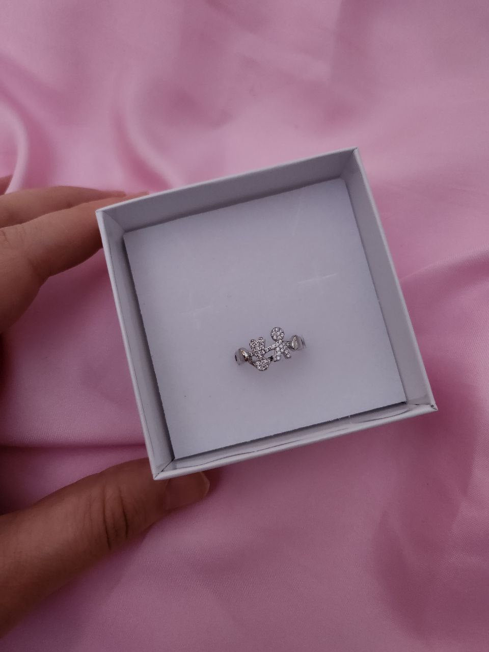 Anello baby coppia  tutto silver - argento 925