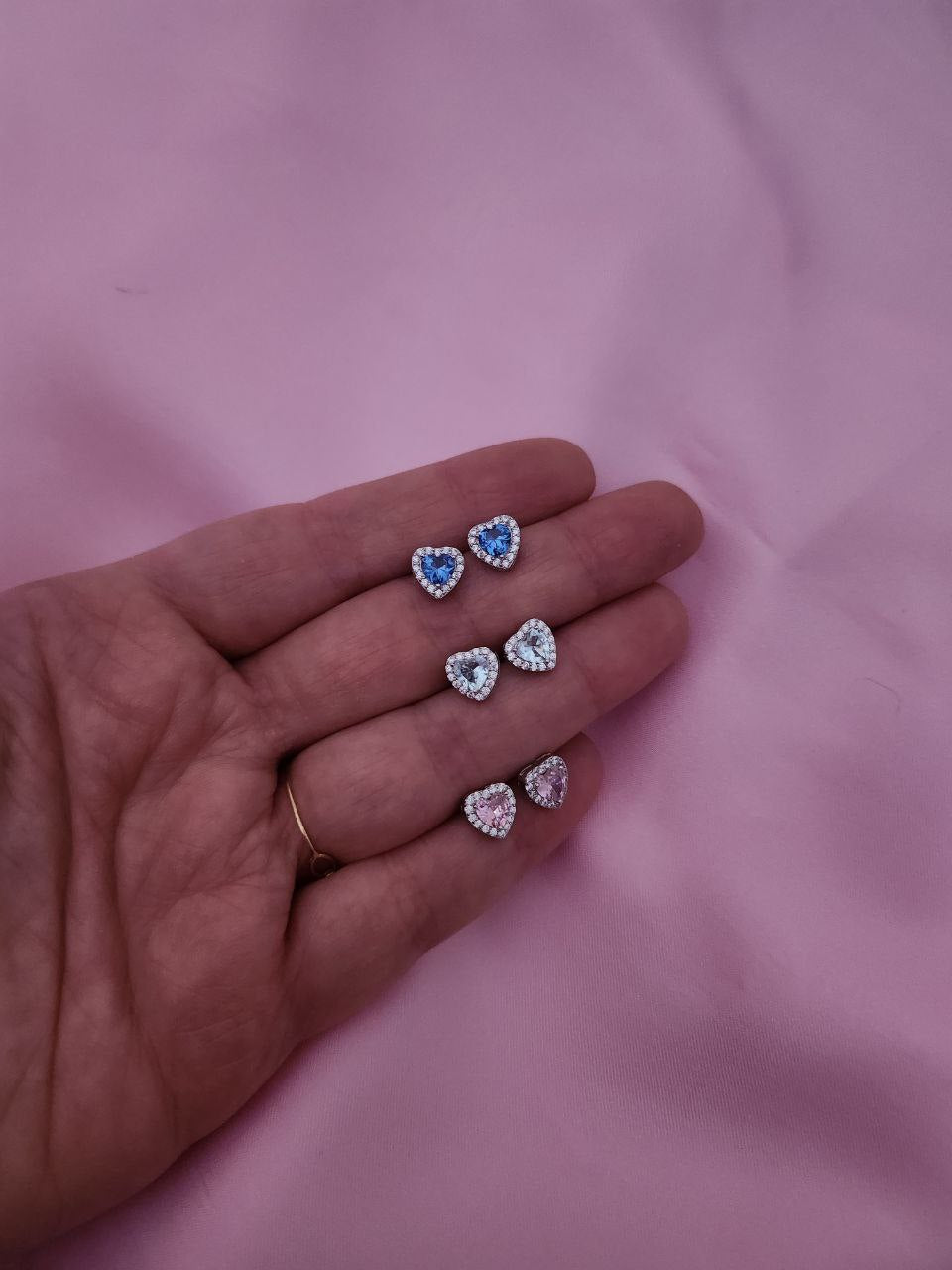 Orecchini cuore - argento 925