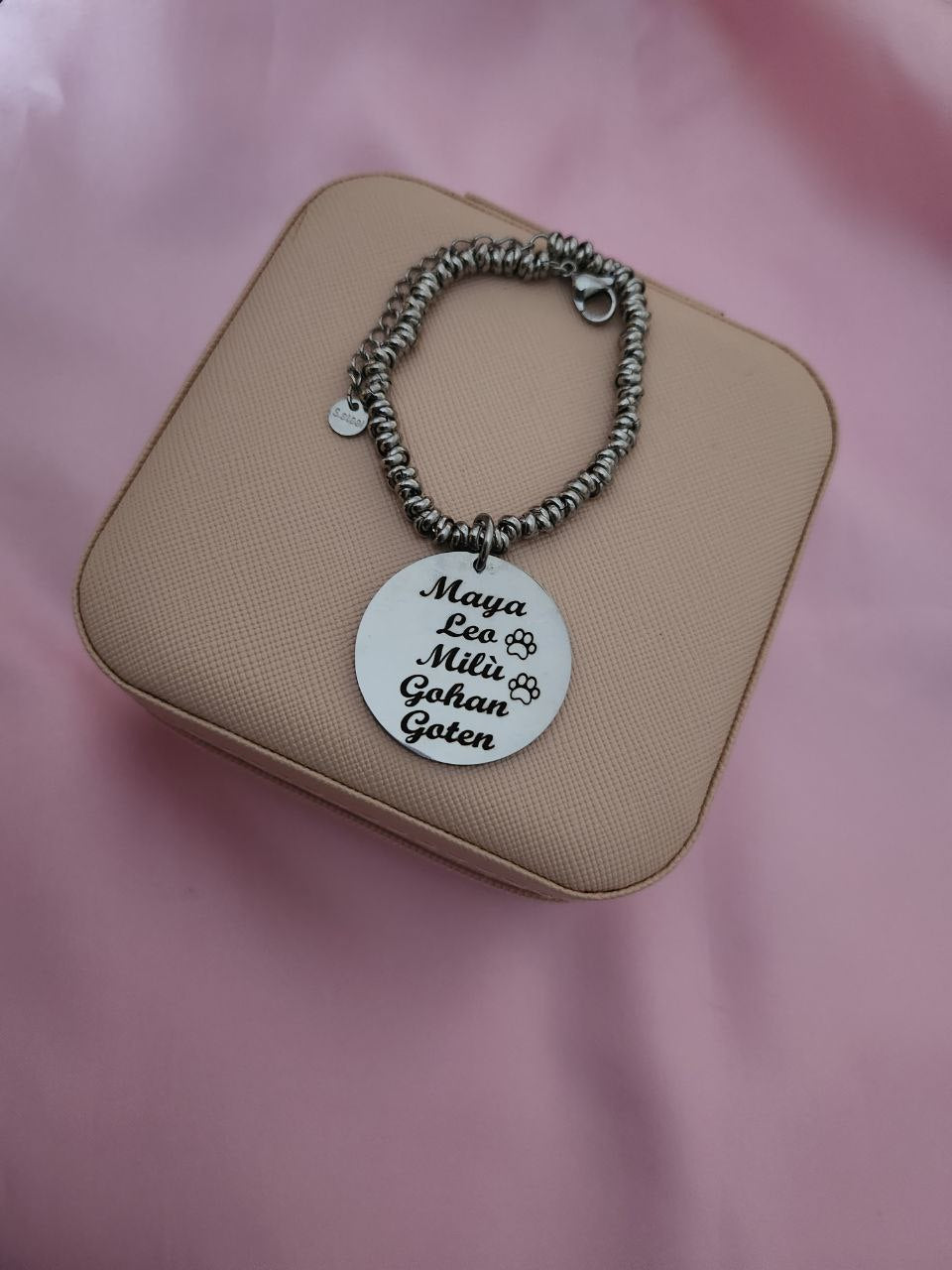Bracciale con ciondolo da personalizzare