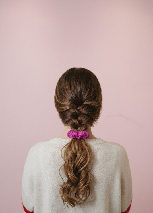 Codino scrunchies fucsia