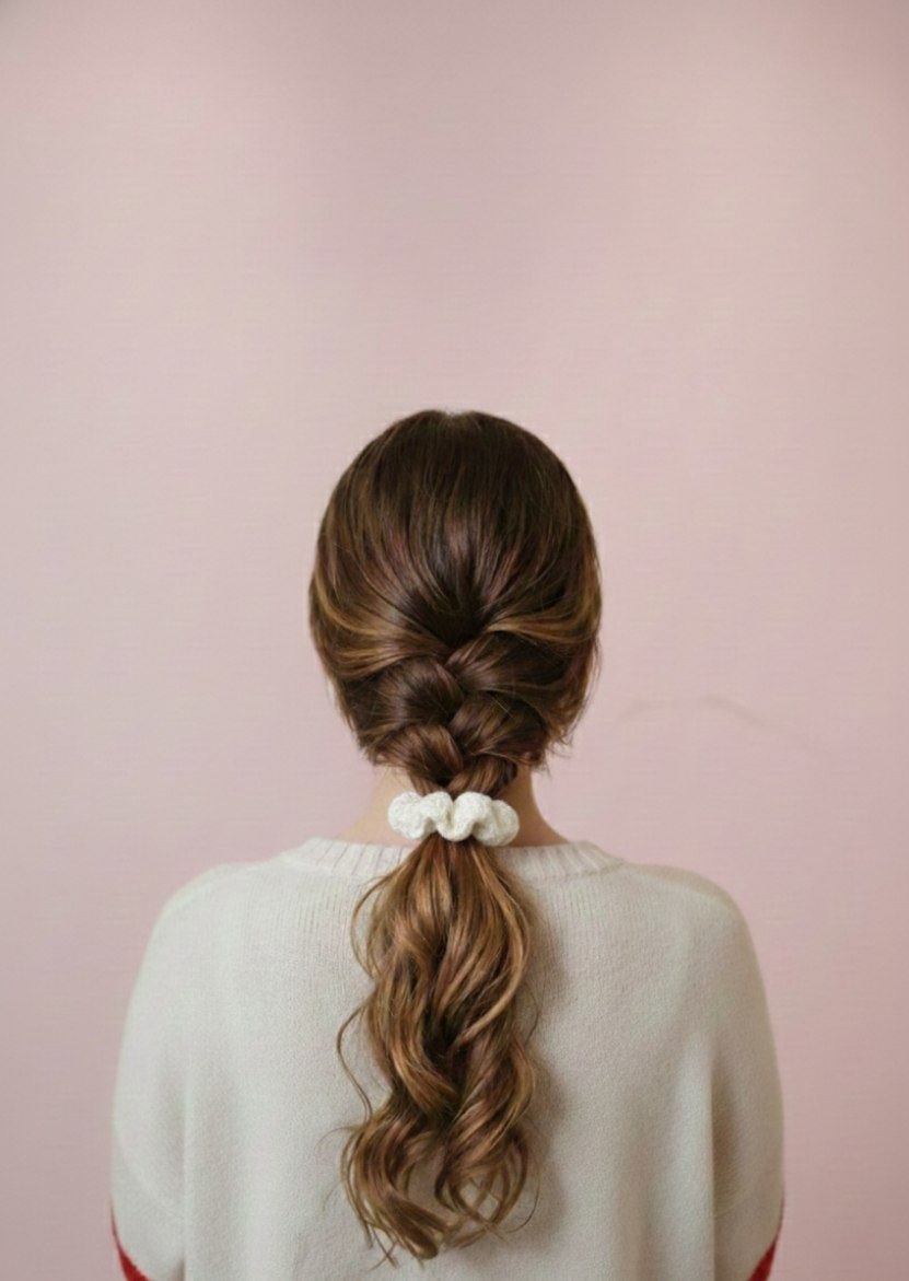 Codino scrunchies  bianco