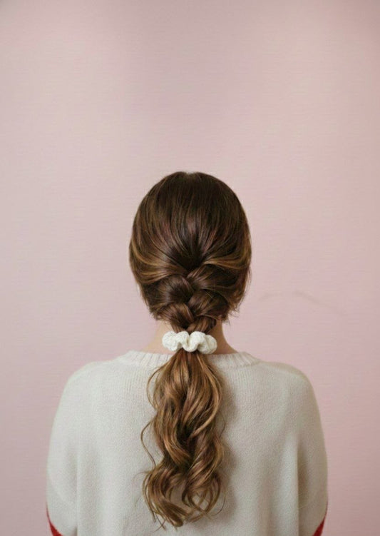 Codino scrunchies  bianco