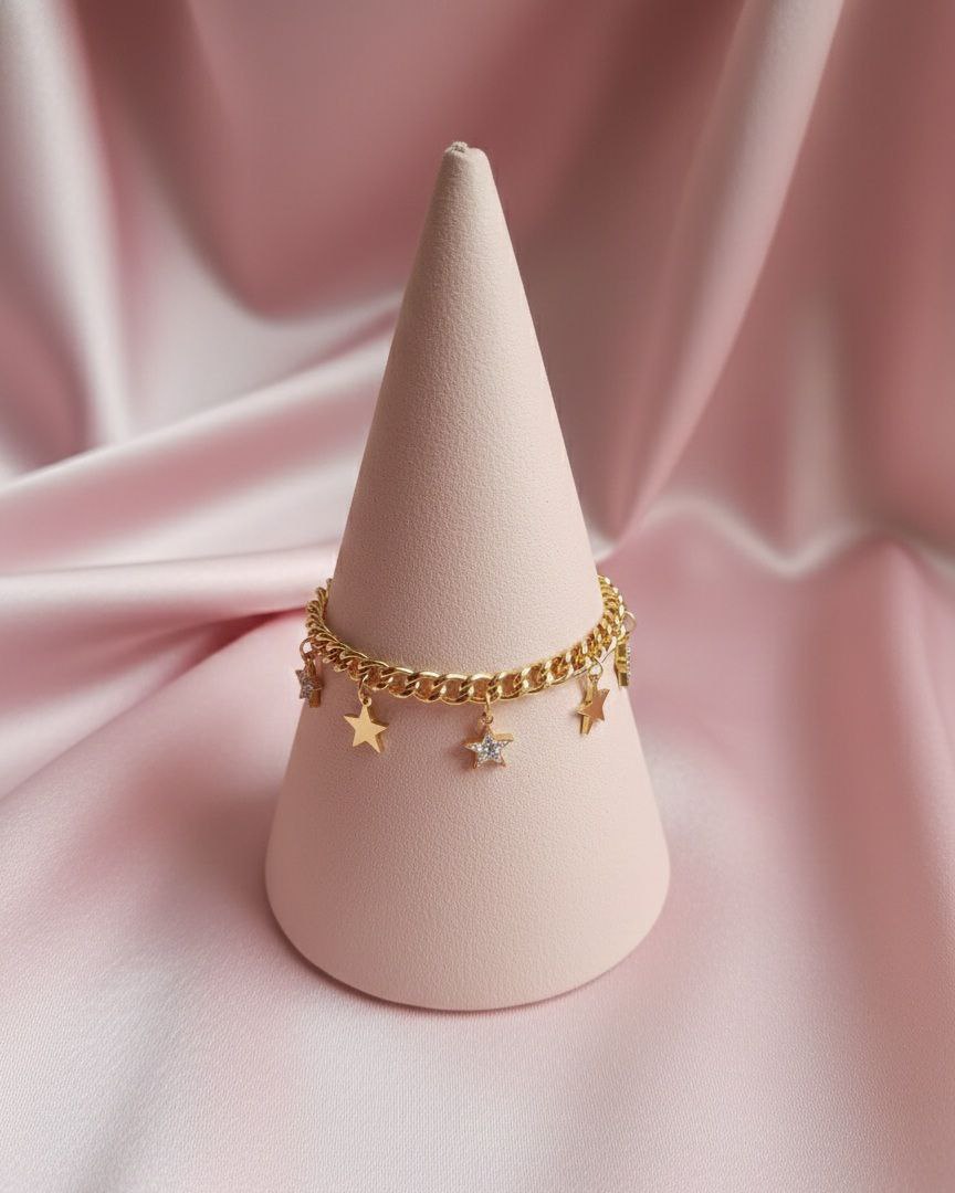 Bracciale catena con stelle