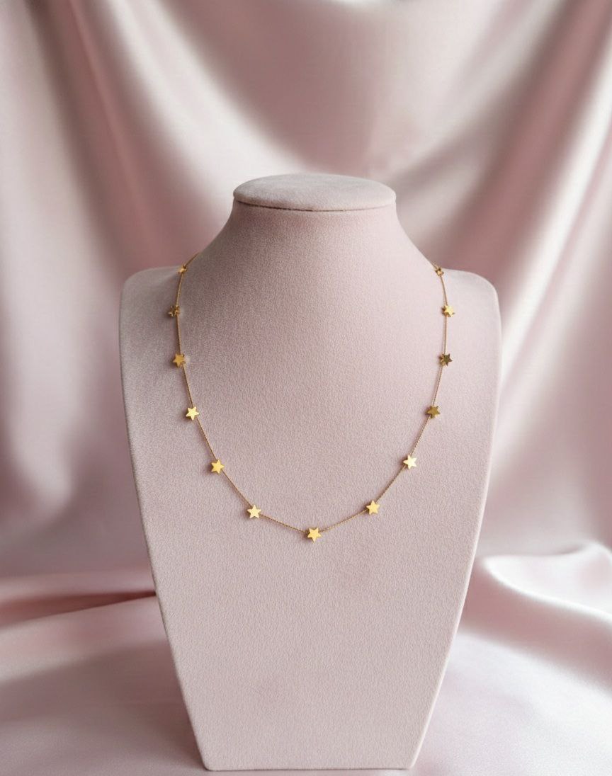 Collana snake con stelline