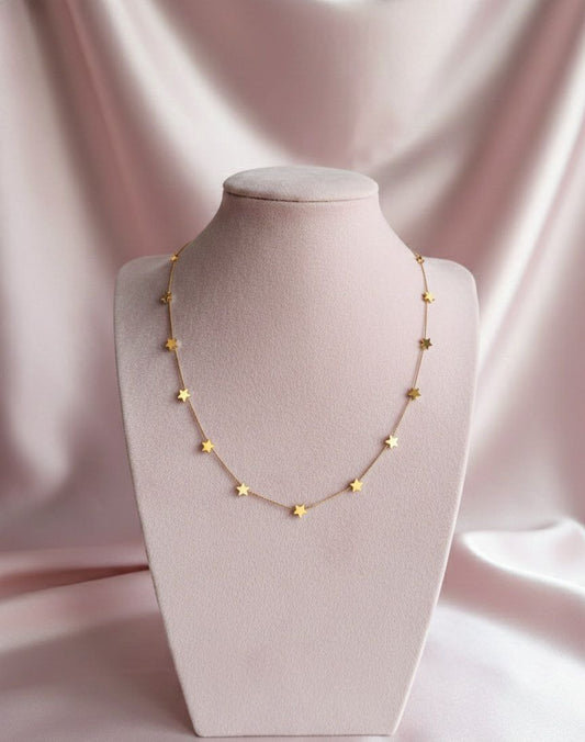 Collana snake con stelline