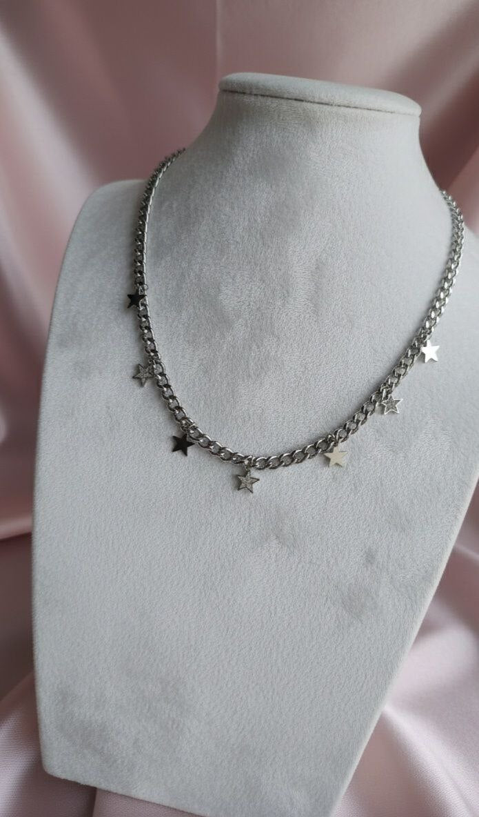 Collana catena con stelline