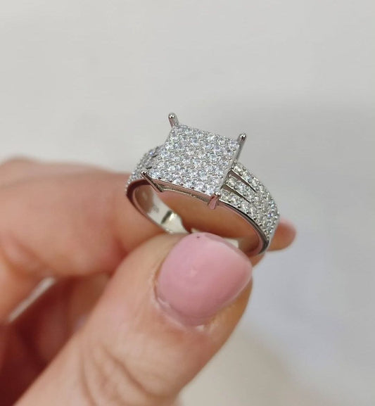 Anello zircon - argento 925