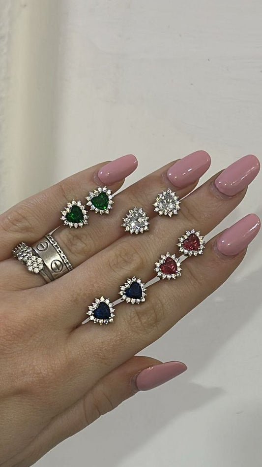 Orecchini cuore kate - argento 925
