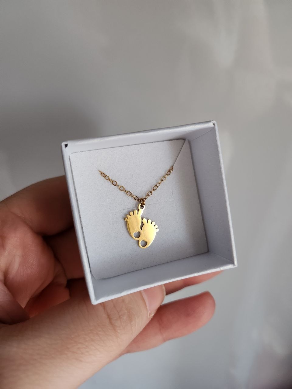 Collana  con piedini gold